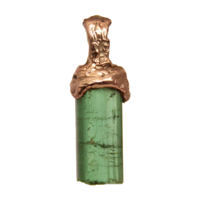 9K Gold Green Tourmaline Talisman - Image 4