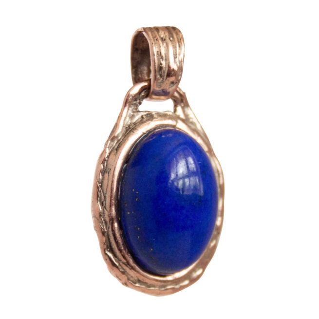 9K Gold Lapis Lazuli Pendant - Image 2