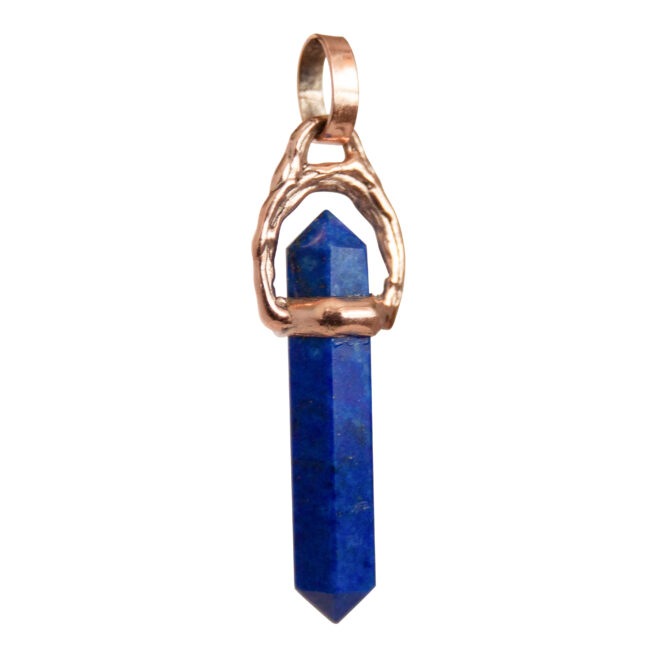 9K Gold Lapis Point Pendant - Image 2