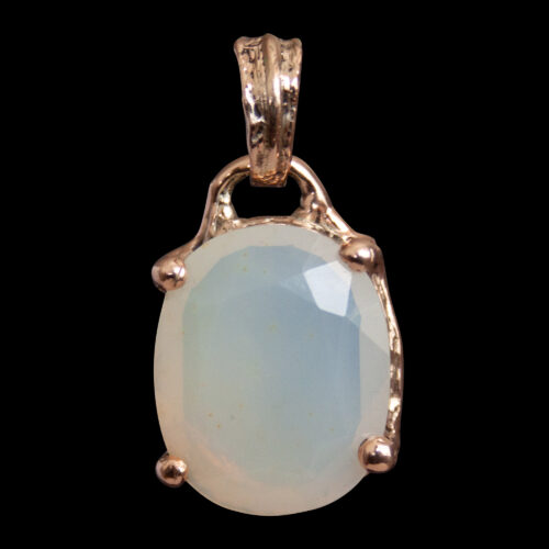9K Gold Mexican Opal Pendant