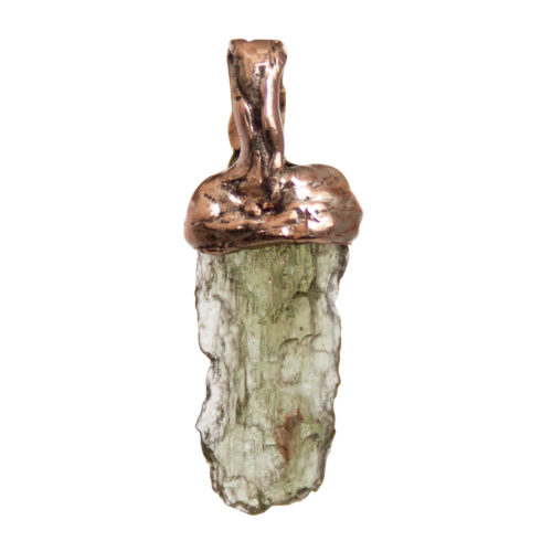 9K Gold Moldavite Talisman