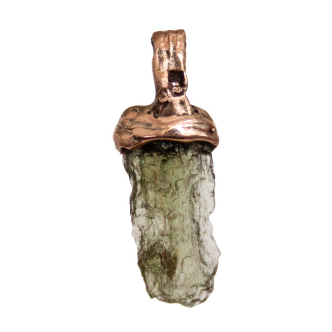 9K Gold Moldavite Talisman - Image 3
