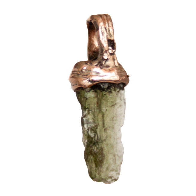 9K Gold Moldavite Talisman - Image 2