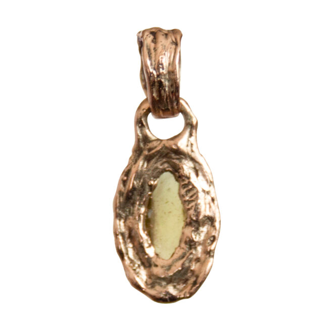 9K Gold Peridot Necklace - Image 2