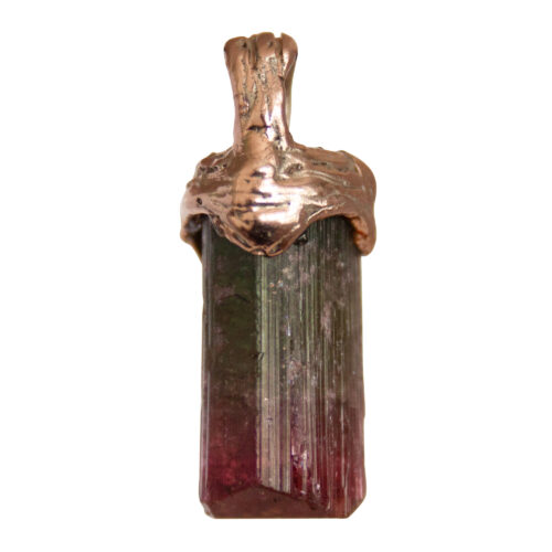 9K Gold Watermelon Tourmaline Necklace