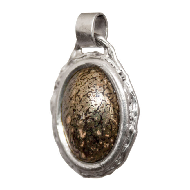 Agatised Dinosaur Bone Pendant - Image 3