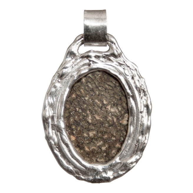 Agatised Dinosaur Bone Pendant - Image 4