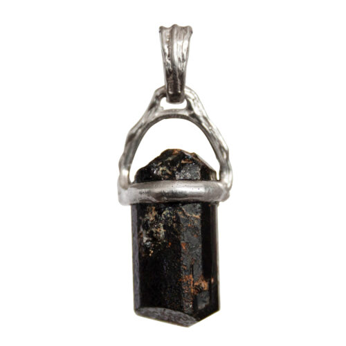 Black Tourmaline Silver Necklace