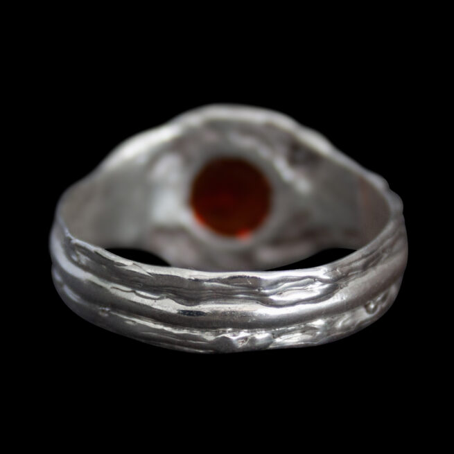 Carnelian Cabochon Silver Ring - Image 4