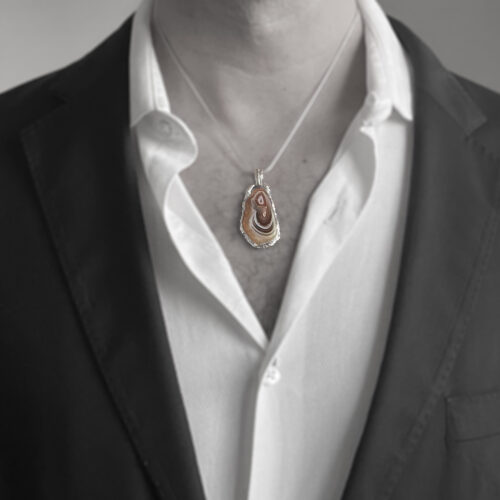 Dulcote Agate Silver Pendant