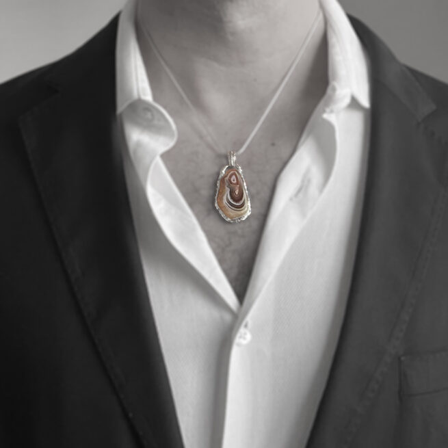Dulcote Agate Silver Pendant