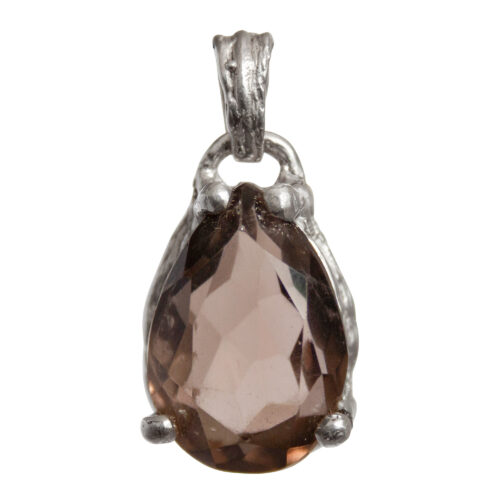 Faceted Smoky Quartz Pendant