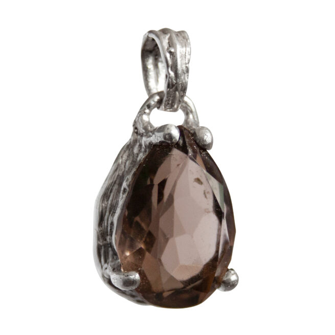 Faceted Smoky Quartz Pendant - Image 2