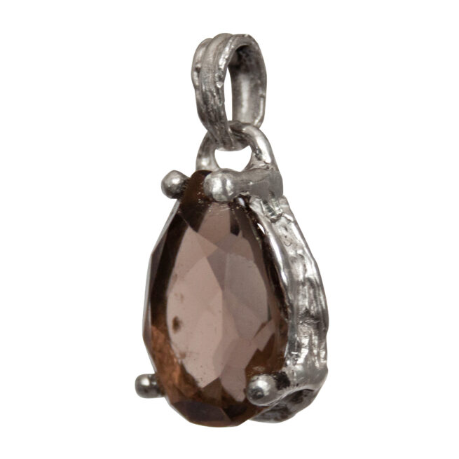 Faceted Smoky Quartz Pendant - Image 3