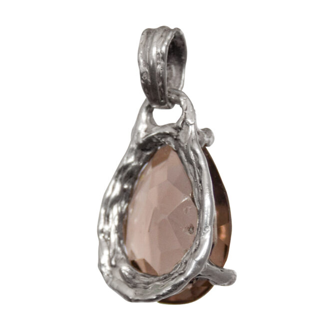 Faceted Smoky Quartz Pendant - Image 4