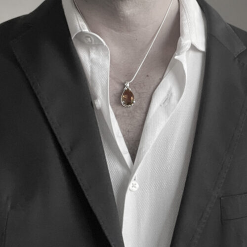 Faceted Smoky Quartz Pendant