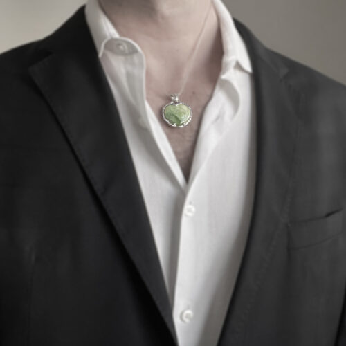 Green Jade Heart Pendant