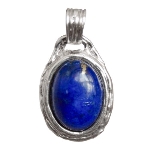 Lapis Lazuli Silver Medallion