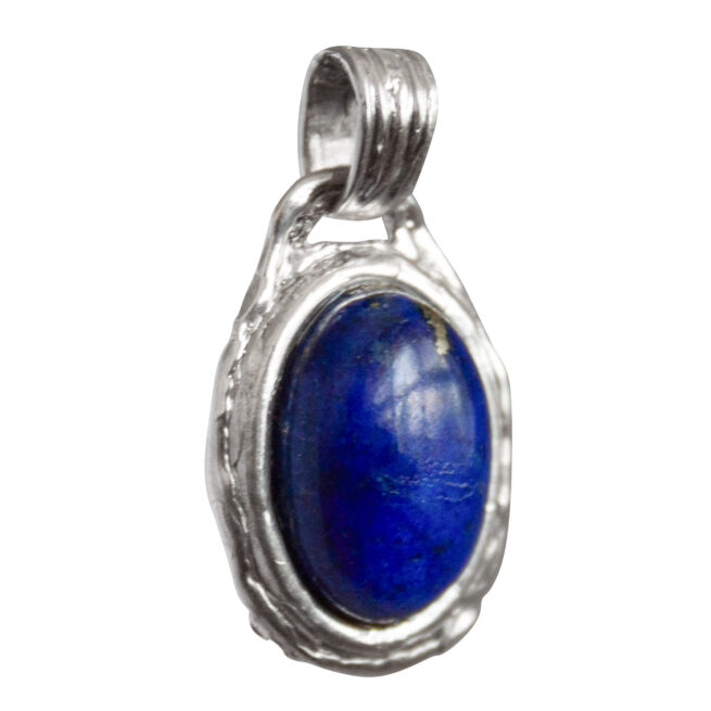 Lapis Lazuli Silver Medallion - Image 2
