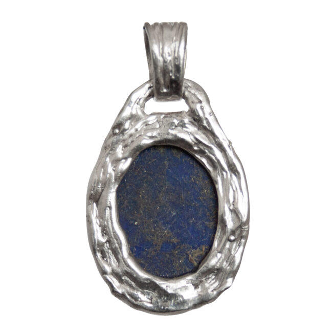 Lapis Lazuli Silver Medallion - Image 4