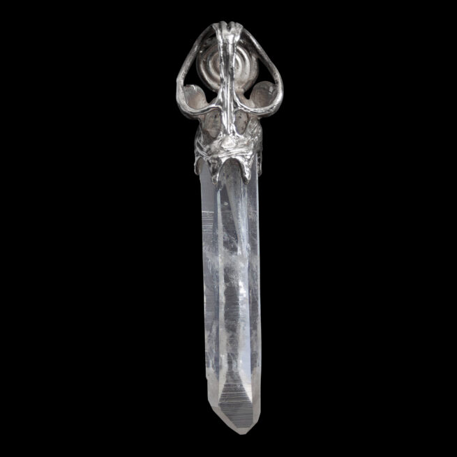 Large Quartz Silver Pendant - Image 6