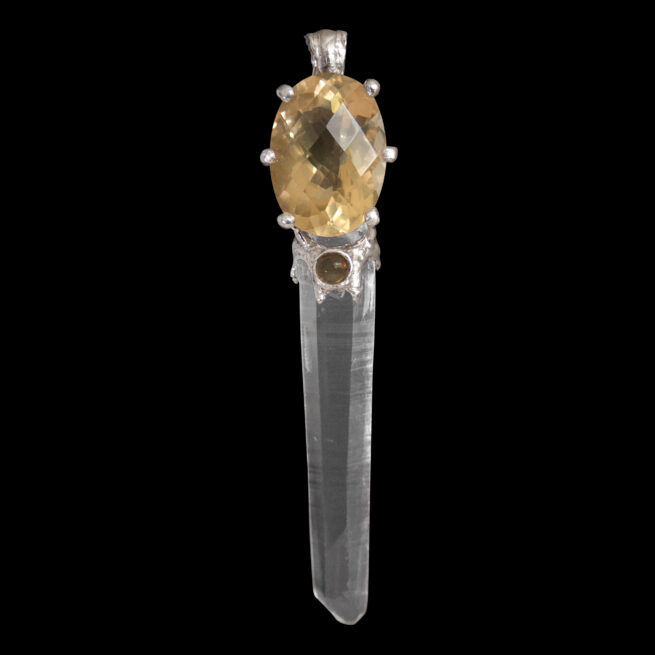 Lemon Quartz Crystal Pendant