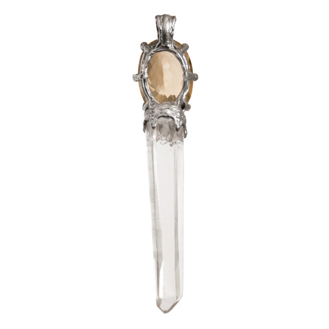 Lemon Quartz Crystal Pendant - Image 5