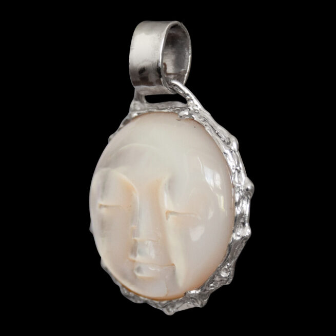 Mother-of-Pearl Moon Pendant - Image 3