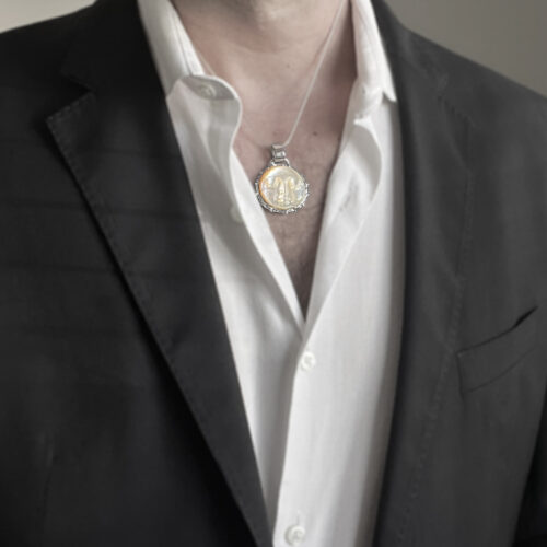 Mother-of-Pearl Moon Pendant
