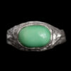 Oval Chrysoprase Silver Ring