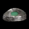 Oval Chrysoprase Silver Ring - Image 4