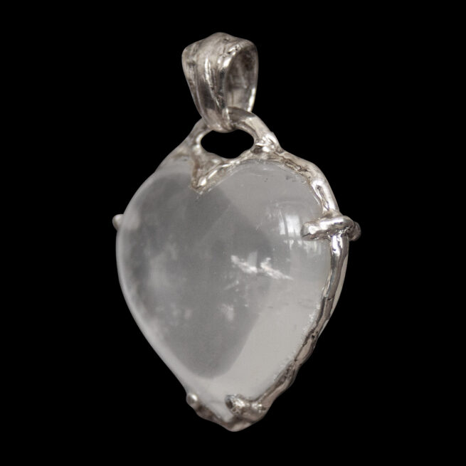 Quartz Heart Silver Necklace - Image 5