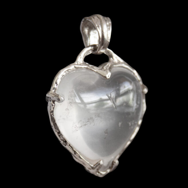 Quartz Heart Silver Necklace - Image 2