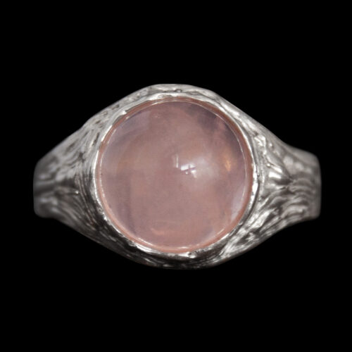 Rose Quartz Cabochon Ring