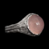 Rose Quartz Cabochon Ring - Image 2