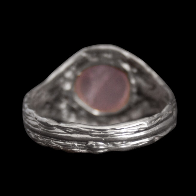 Rose Quartz Cabochon Ring - Image 4