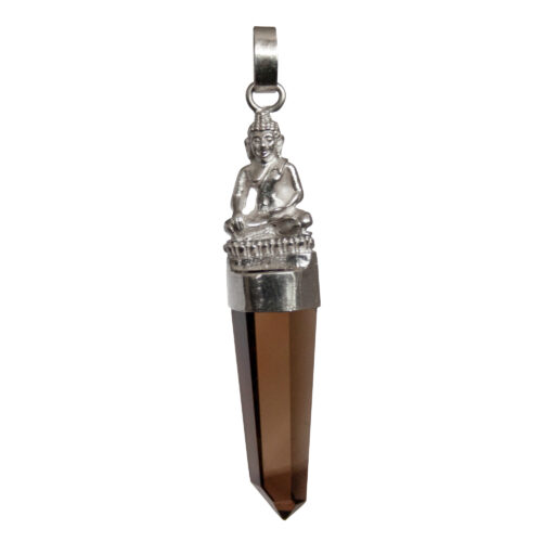 Silver Buddha Citrine Talisman