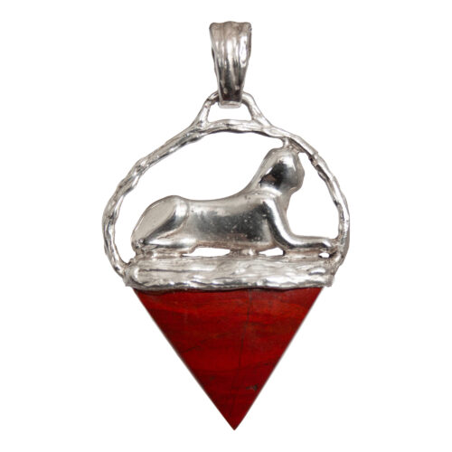 Silver Sphinx Jasper Talisman