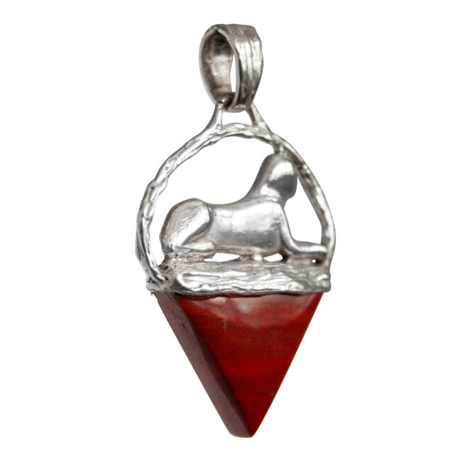 Silver Sphinx Jasper Talisman - Image 2