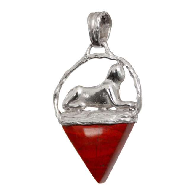 Silver Sphinx Jasper Talisman - Image 3
