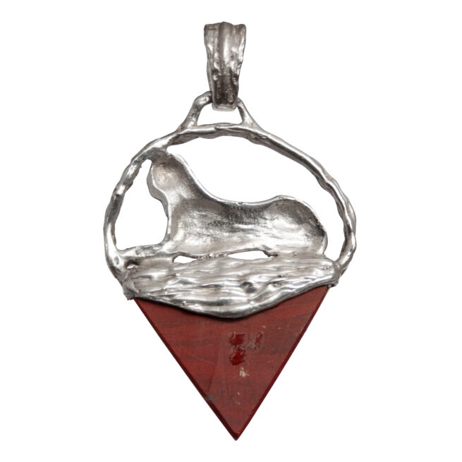 Silver Sphinx Jasper Talisman - Image 4