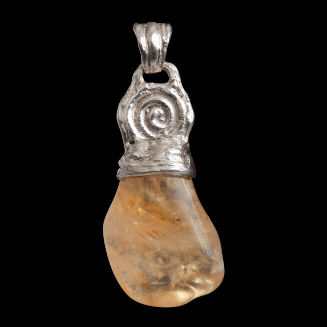 Silver Spiral Manipura Talisman