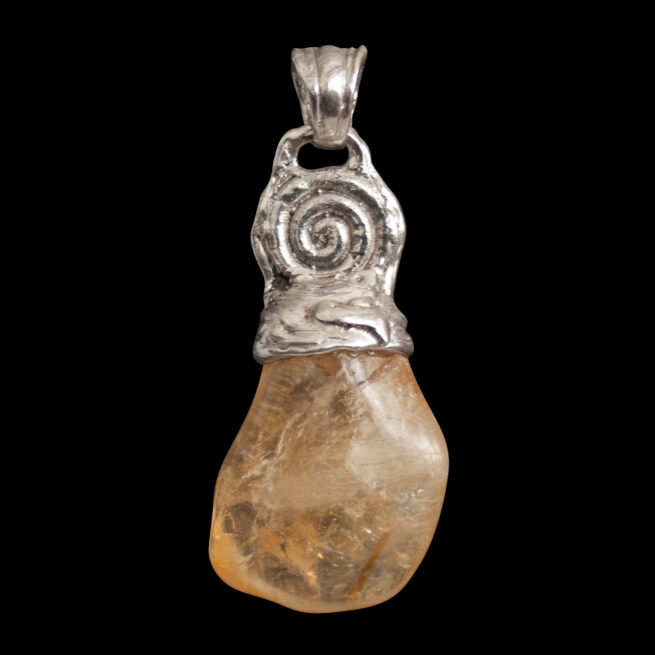Silver Spiral Manipura Talisman - Image 6