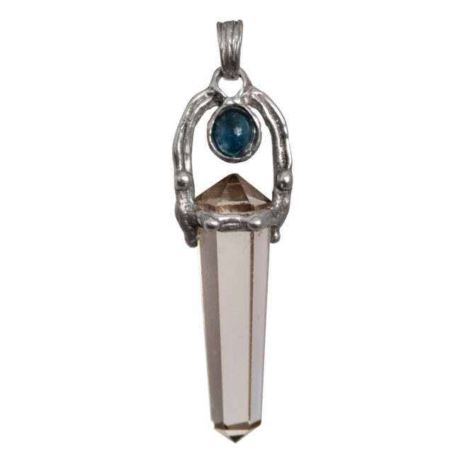 Smoky Quartz Kyanite Pendant