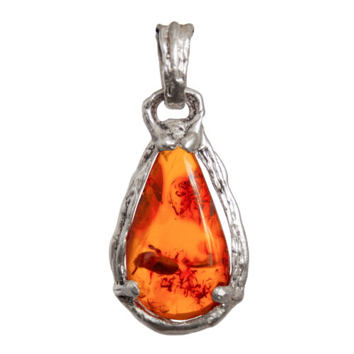 Sterling Silver Amber Talisman