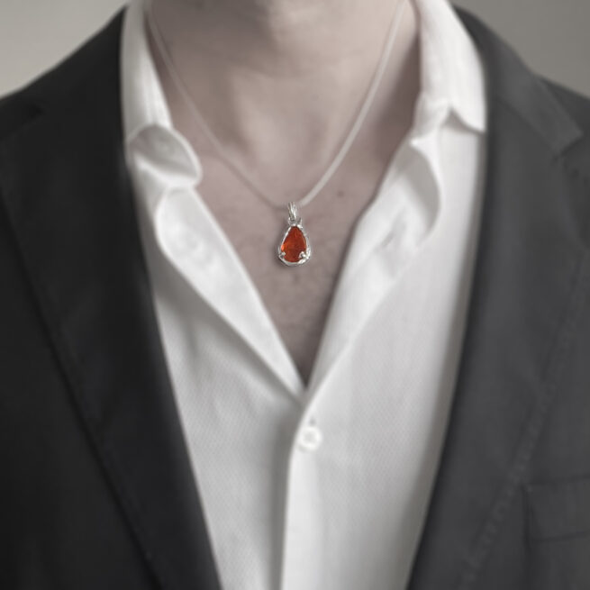 Sterling Silver Amber Talisman
