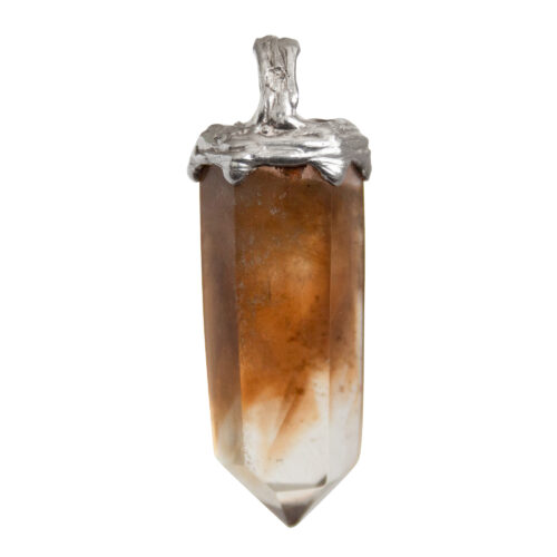 Sterling Silver Citrine Point Necklace