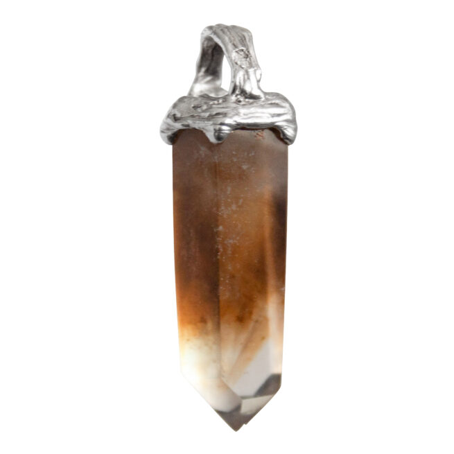 Sterling Silver Citrine Point Necklace - Image 2