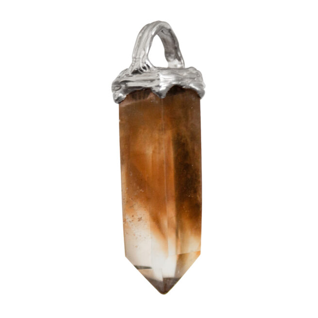 Sterling Silver Citrine Point Necklace - Image 3