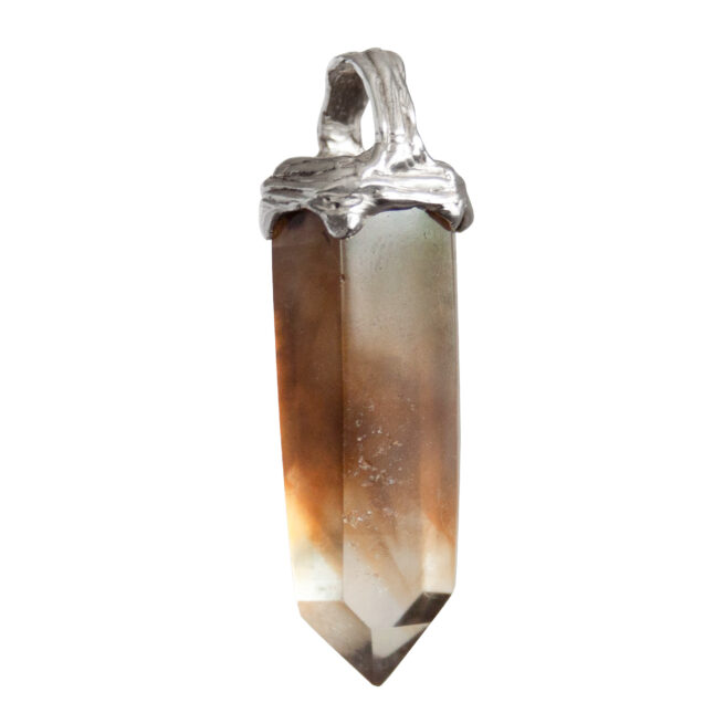 Sterling Silver Citrine Point Necklace - Image 4